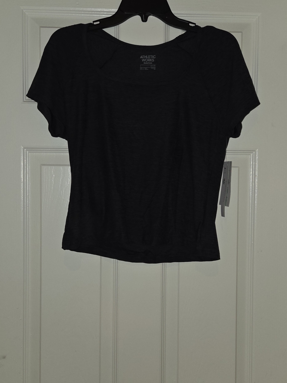 Athletic Works Women's Black Short Sleeve Crew Tee